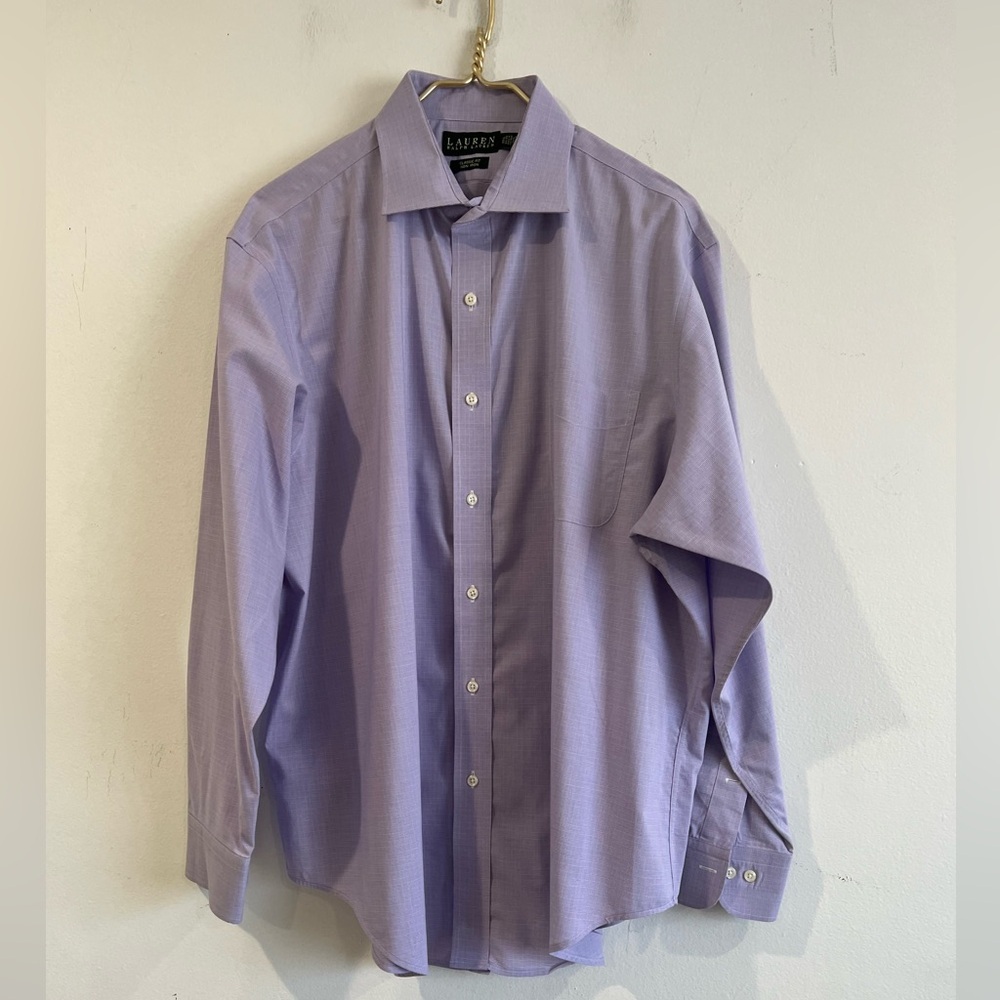 Ralph Lauren Lavender Dress Shirt 17 1/2